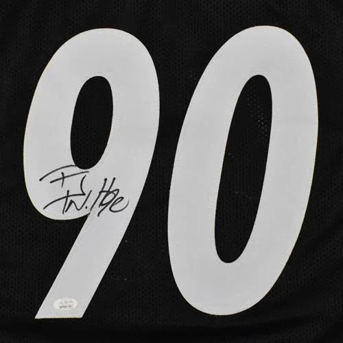 T.J. Watt Autographed Pittsburgh (Black #90) Custom Jersey - Beckett
