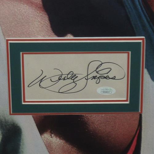 White Men Can't Jump Full-Size Movie Poster Deluxe Framed with Wesley Snipes And Woody Harrelson Autographs - JSA