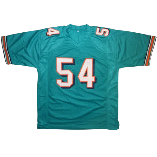 Zach Thomas Autographed Miami (Teal #54) Custom Jersey - JSA