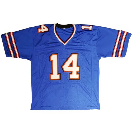 Stefon Diggs Autographed Buffalo (Blue #14) Custom Jersey - JSA