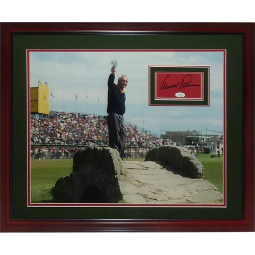 Arnold Palmer Autographed 1995 British Open At St Andrews Deluxe Framed 16x20 Photo with Matted Signature - JSA