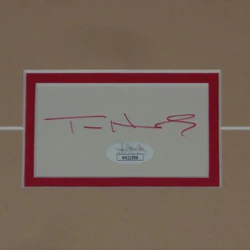 Tom Hanks Autographed A League of Their Own No Crying In Baseball Deluxe Framed 12x18 Poster Piece - JSA