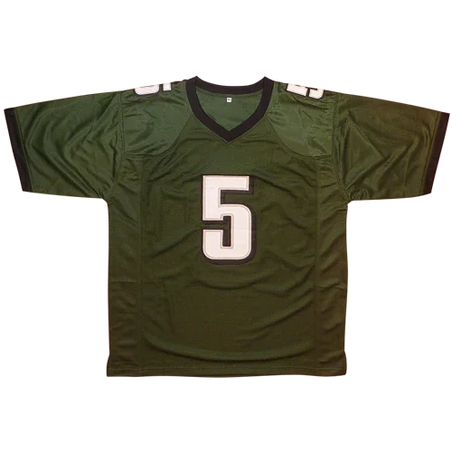 Donovan McNabb Autographed Philadelphia (Green #5) Custom Jersey - JSA