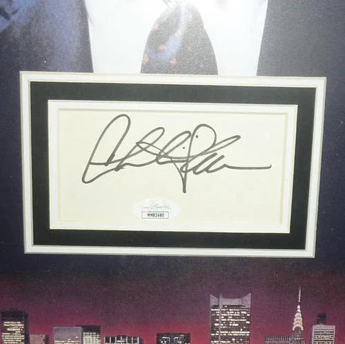 Wall Street Full-Size Movie Poster Deluxe Framed with Michael Douglas, Charlie Sheen And Daryl Hannah Autographs - JSA