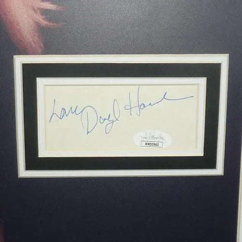 Wall Street Full-Size Movie Poster Deluxe Framed with Michael Douglas, Charlie Sheen And Daryl Hannah Autographs - JSA