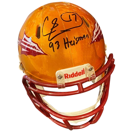 Charlie Ward Autographed Florida State FSU Seminoles (FLASH Alternate) Mini Helmet w/ 93 Heisman