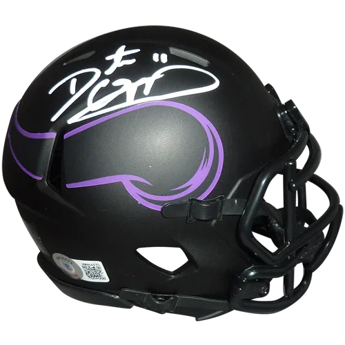 Daunte Culpepper Autographed Minnesota Vikings (ECLIPSE Alternate) Mini Helmet - Beckett