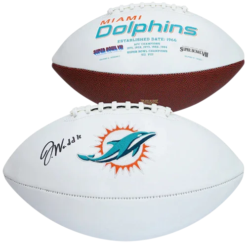 Jaylen Waddle Autographed Miami Dolphins Logo Football - Fanatics