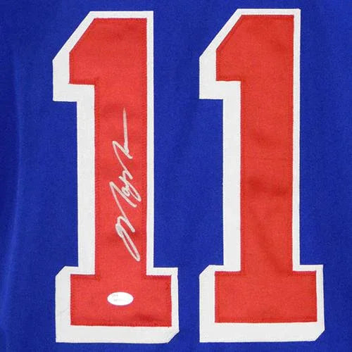 Mark Messier Autographed New York (Blue #11) Custom Hockey Jersey - JSA