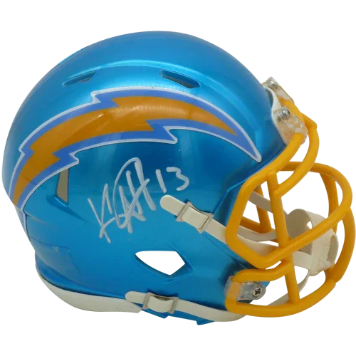 Keenan Allen Autographed Los Angeles Chargers (FLASH Alternate) Mini Helmet - Beckett