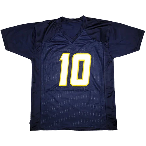 Justin Herbert Autographed Los Angeles (Navy Blue #10) Jersey - JSA