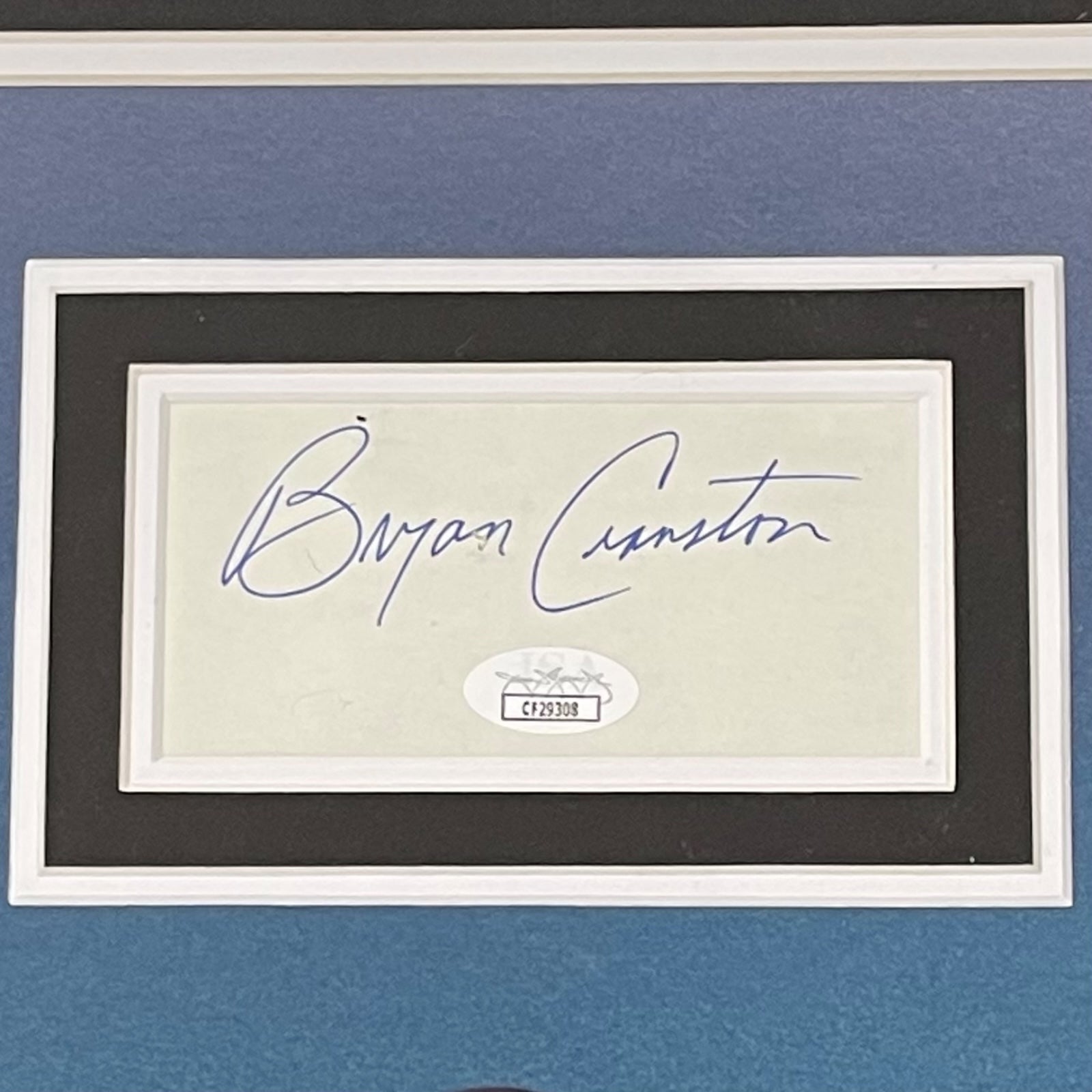 Breaking Bad Full-Size TV Poster Deluxe Framed with Bryan Cranston and Aaron Paul Autographs - JSA