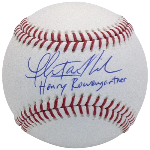 Thomas Ian Nicholas Autographed Rookie of the Year MLB Baseball w/ Henry Rowengartner - Schwartz