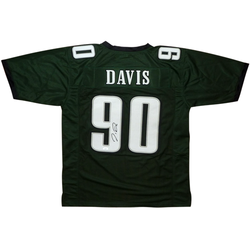 Jordan Davis Autographed Philadelphia (Green #90) Custom Jersey - JSA