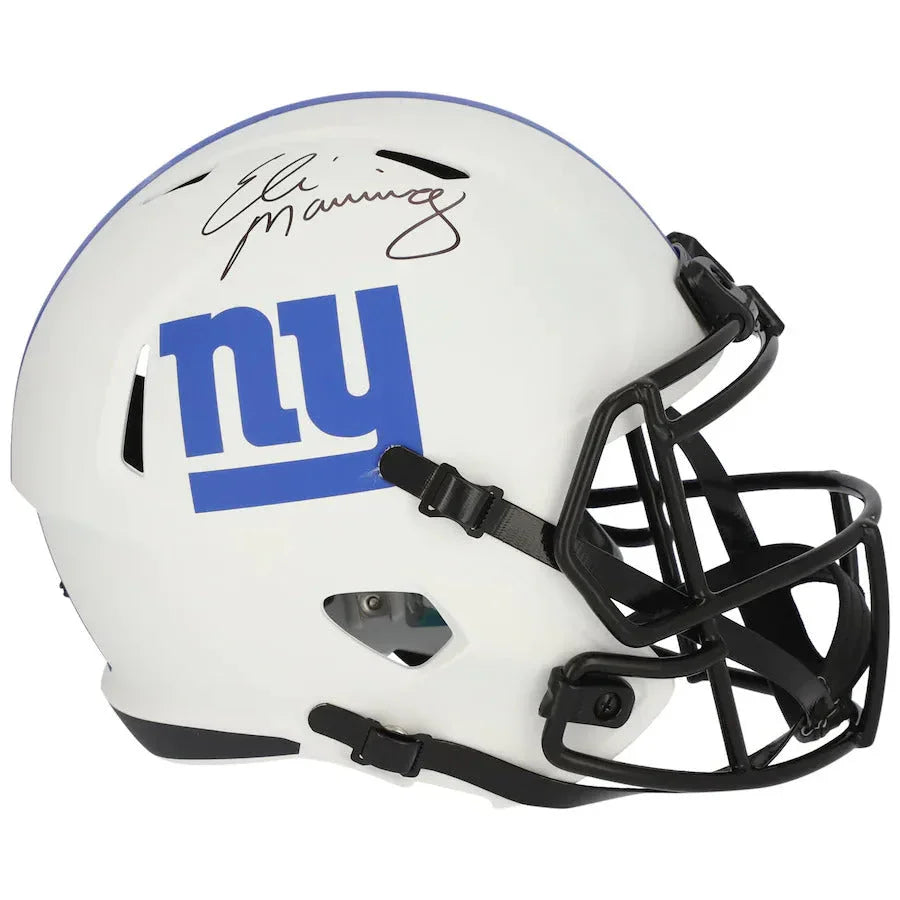 Eli Manning Autographed New York Giants (LUNAR ECLIPSE Alternate) Deluxe Full-Size Replica Helmet - Fanatics