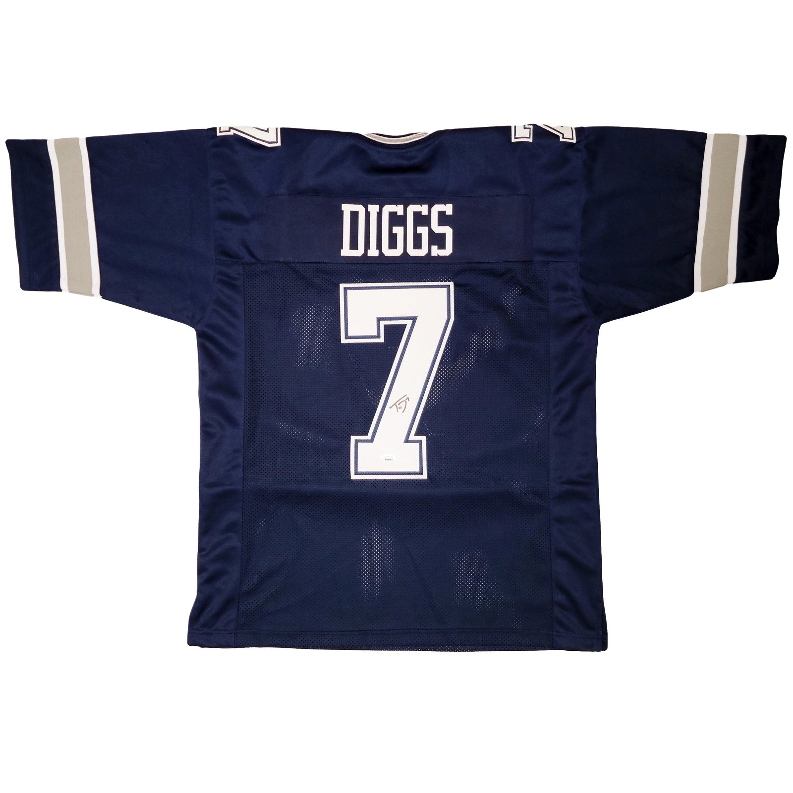 Trevon Diggs Autographed Dallas (Navy Blue #7) Custom Jersey - BAS