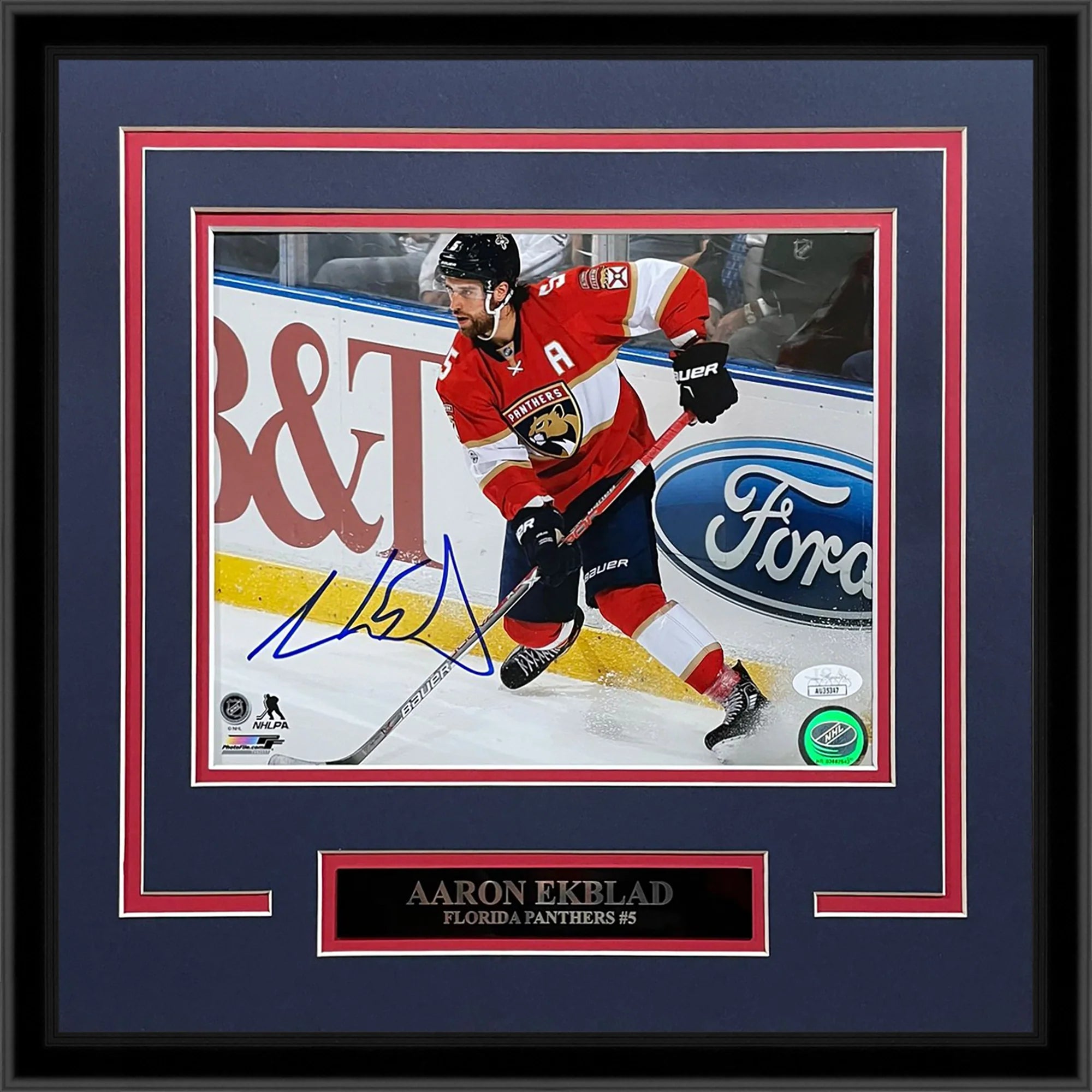 Aaron Ekblad Autographed Florida Panthers Deluxe Framed 8x10 Photo - JSA