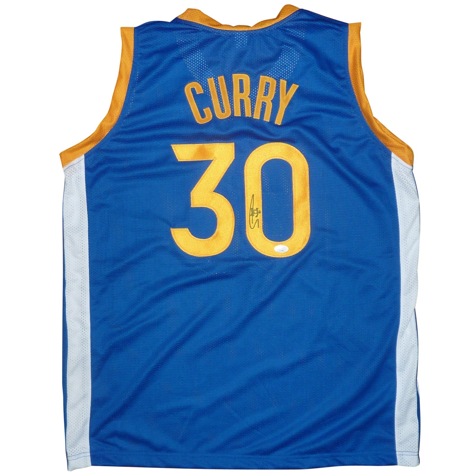 Stephen Curry Autographed (Blue #30) Custom Jersey - JSA