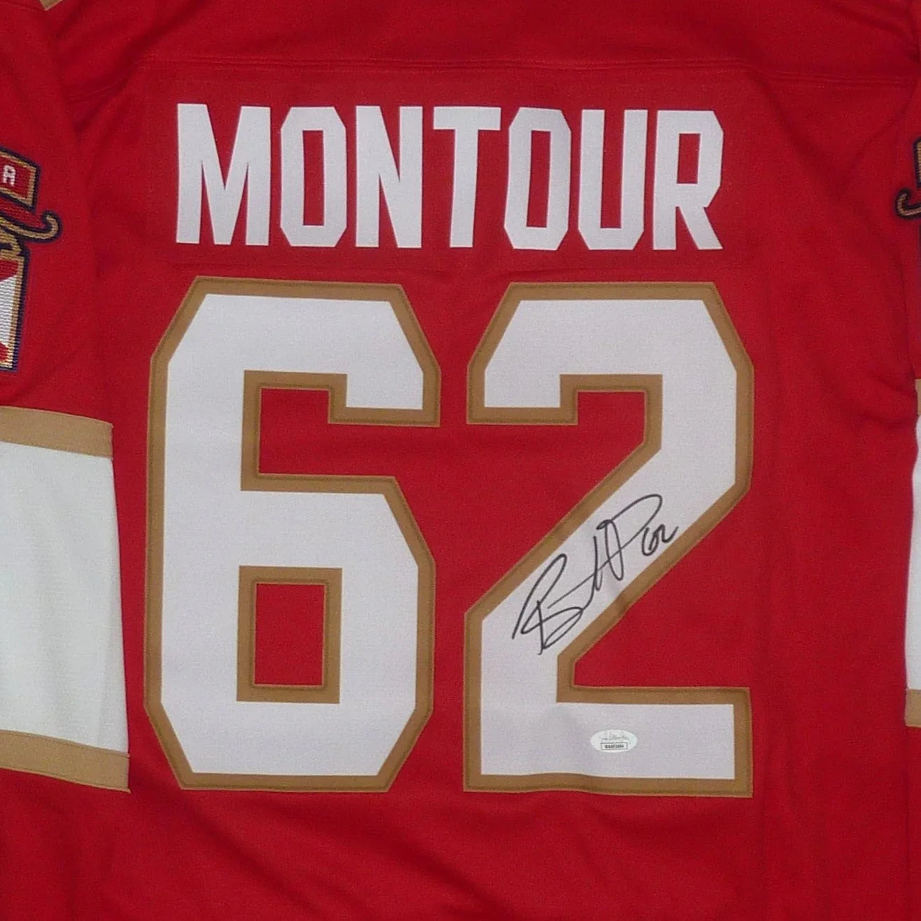 Brandon Montour Autographed Florida Panthers (Red #62) Fanatics Breakaway Authentic Jersey - JSA