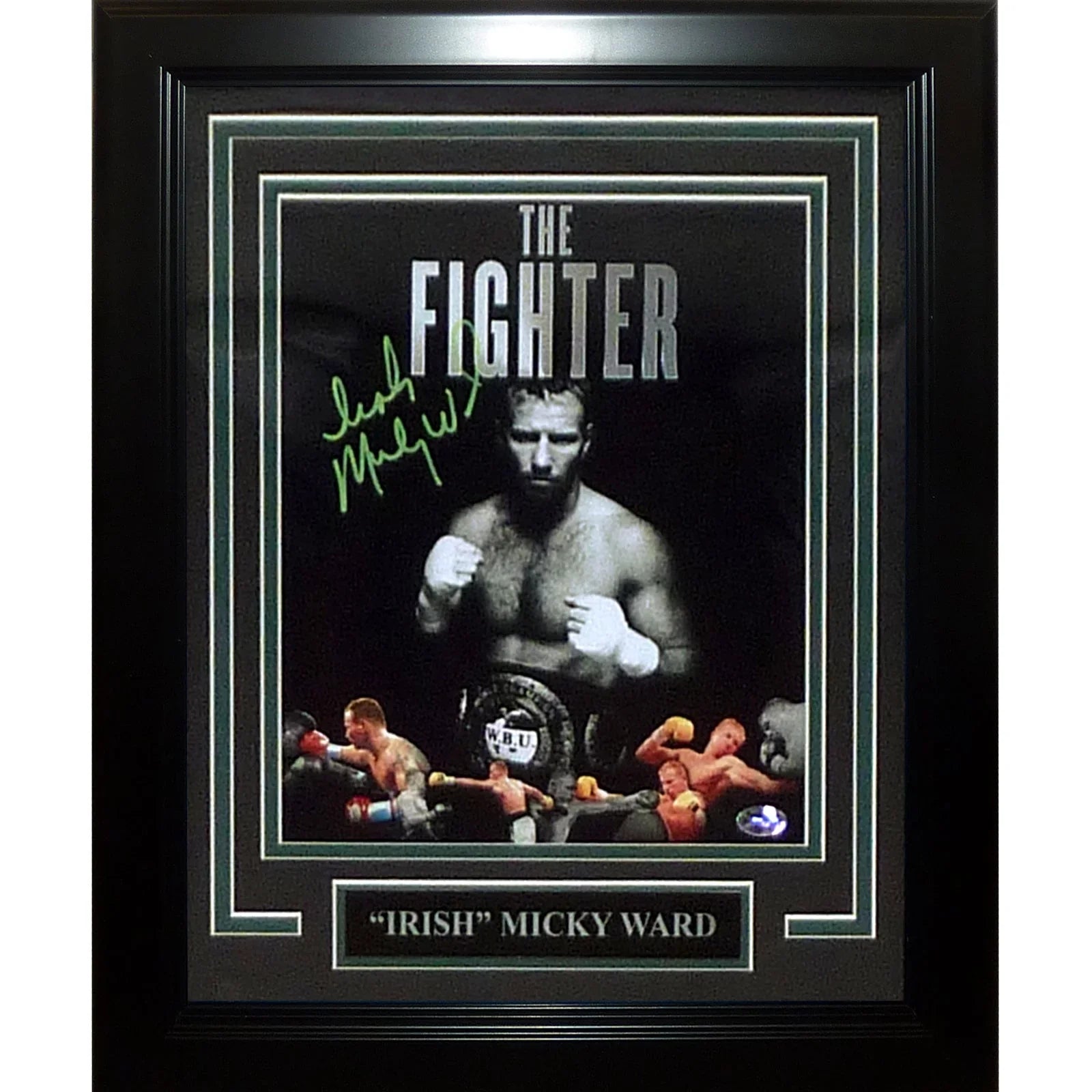 Micky Ward Irish Autographed Boxing Deluxe Framed 8x10 Photo "The Fighter" - JSA