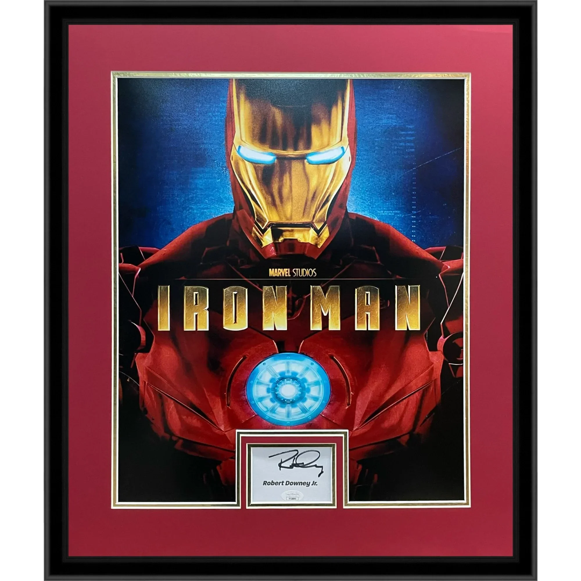 Robert Downey Jr Autographed Iron Man Deluxe Framed 16x20 Movie Poster Piece - JSA