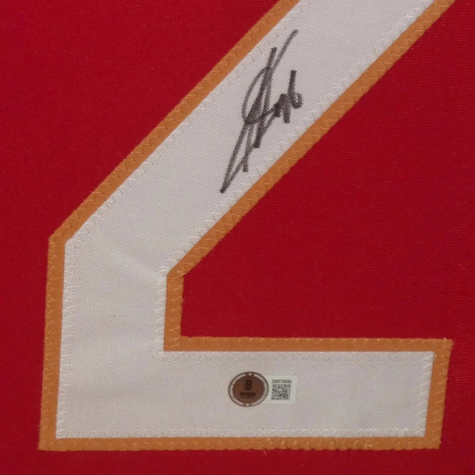 Sergei Bobrovsky Autographed Florida (Red #72) Vertical Framed Jersey - Beckett