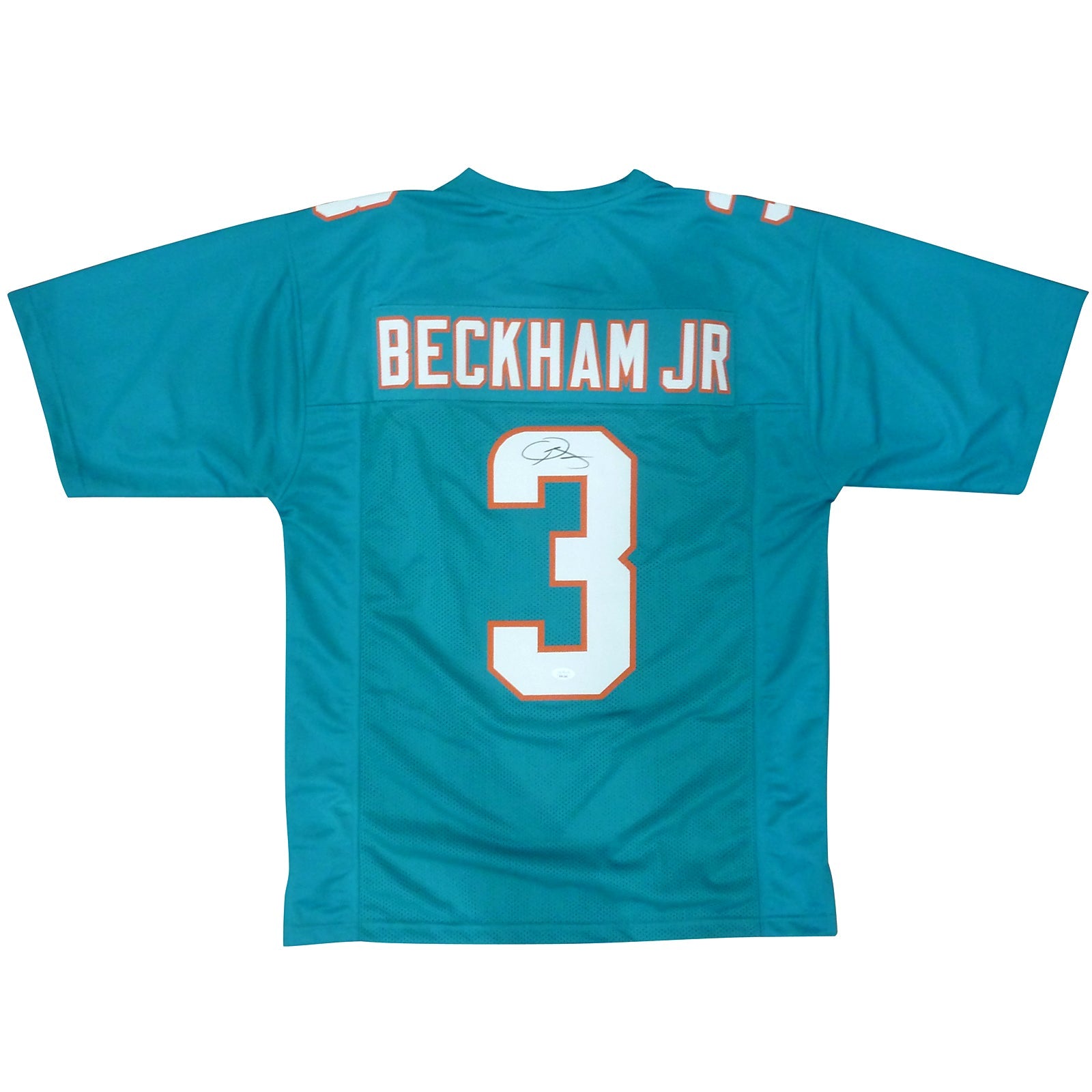 Odell Beckham Jr Autographed Miami (Teal #3) Custom Jersey - JSA