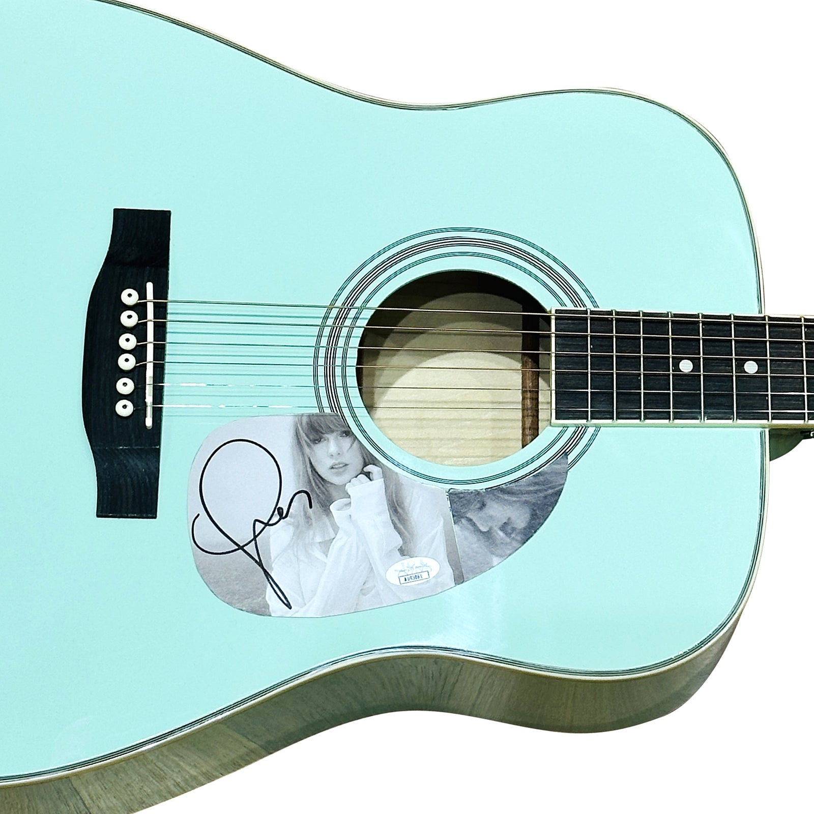 Taylor Swift Mint Green Acoustic Guitar with Autograph - JSA