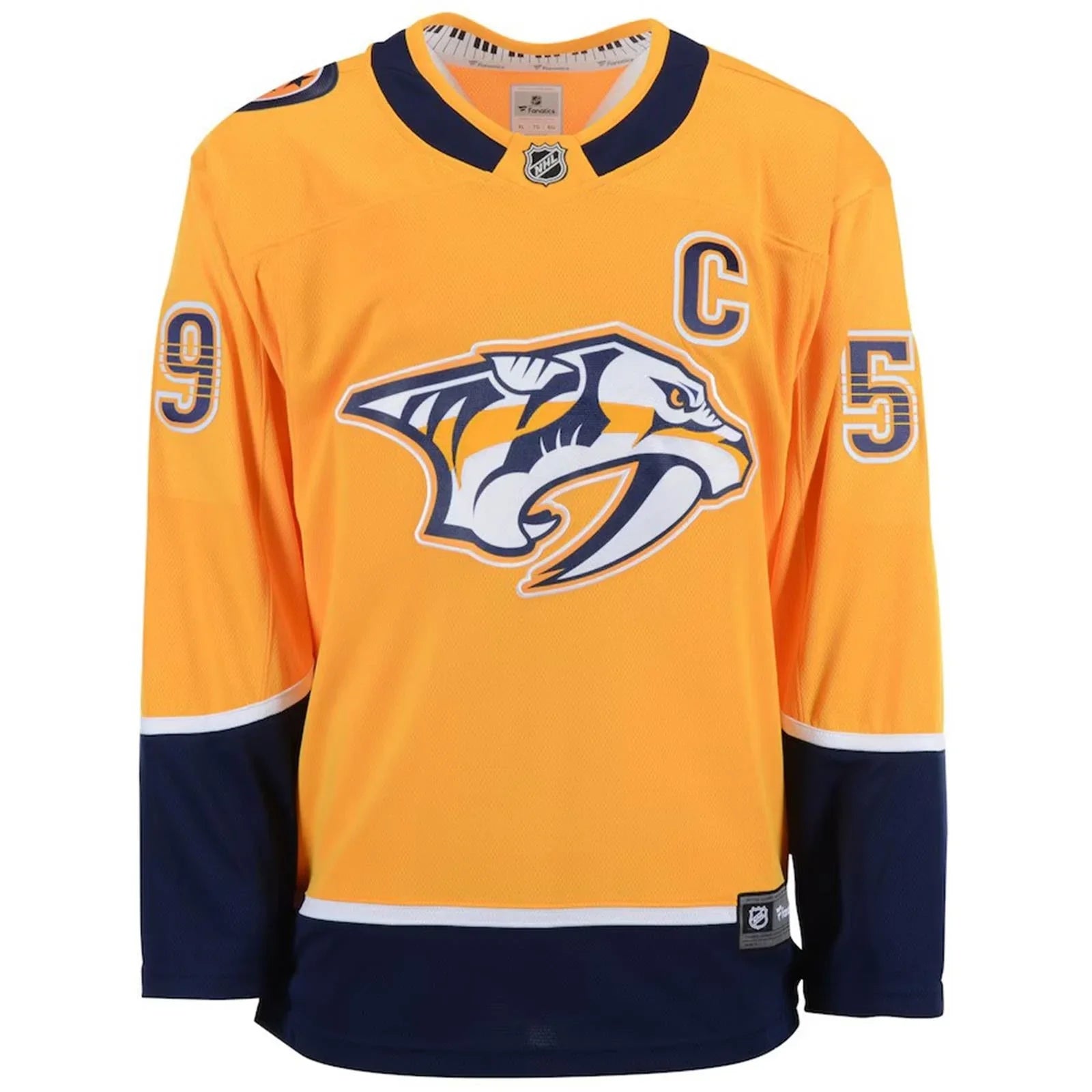 Roman Josi Autographed Nashville Predators (Gold #59) Breakaway Jersey - JSA