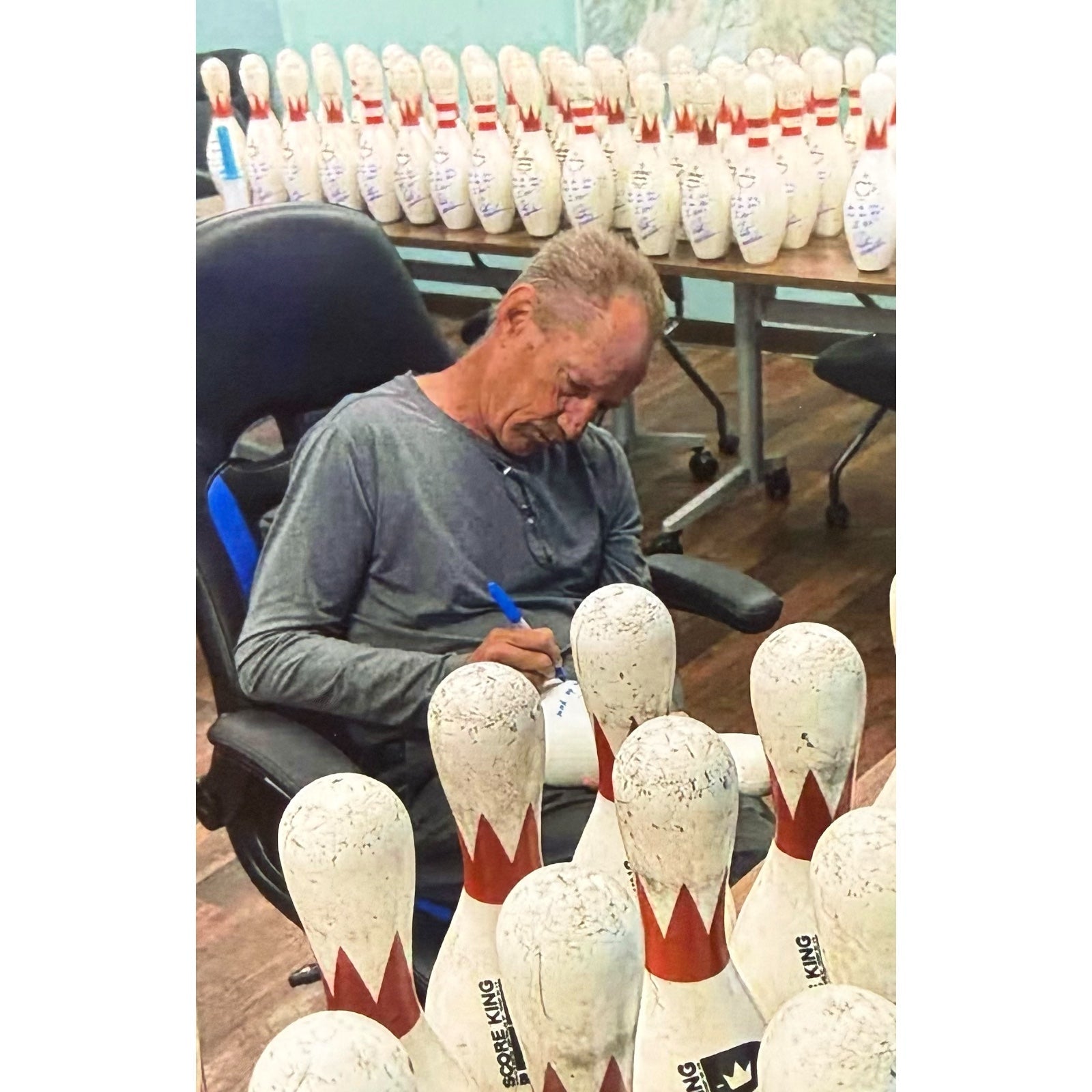 Pete Weber Autographed Bowling Pin with Long Inscription - JSA
