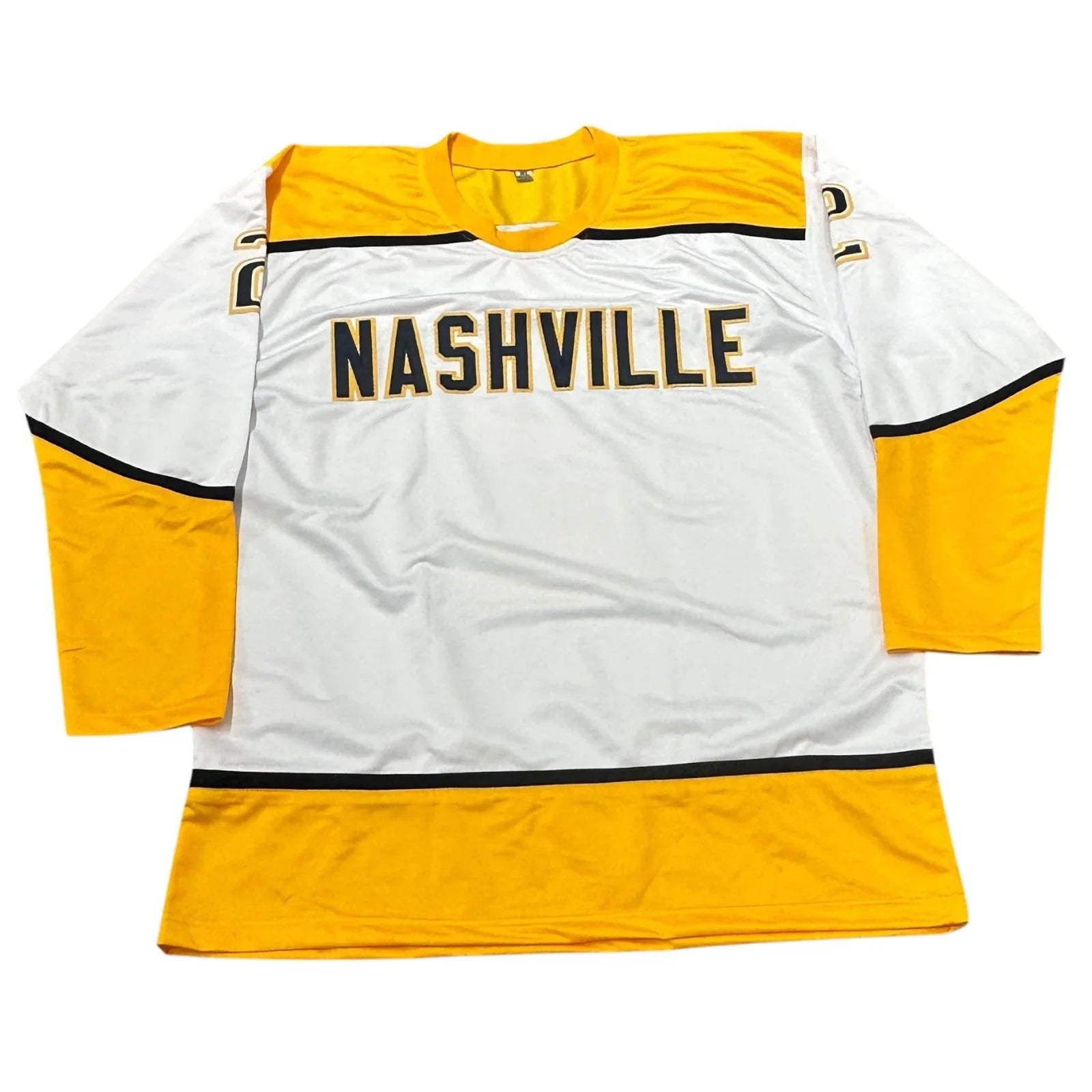 Luke Schenn Autographed Nashville (White #2) Custom Hockey Jersey - JSA