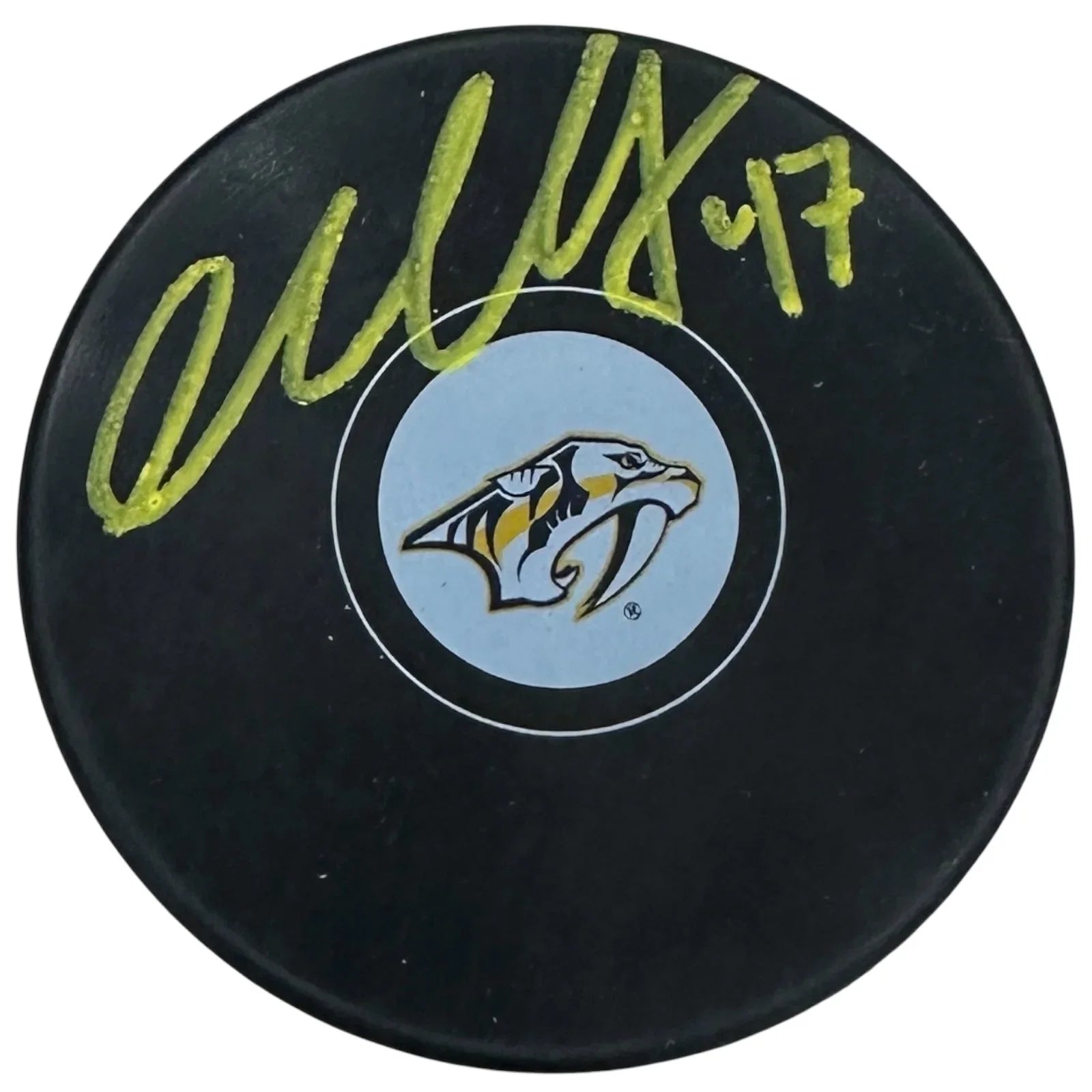 Michael McCarron Autographed Nashville Predators Hockey Puck - JSA