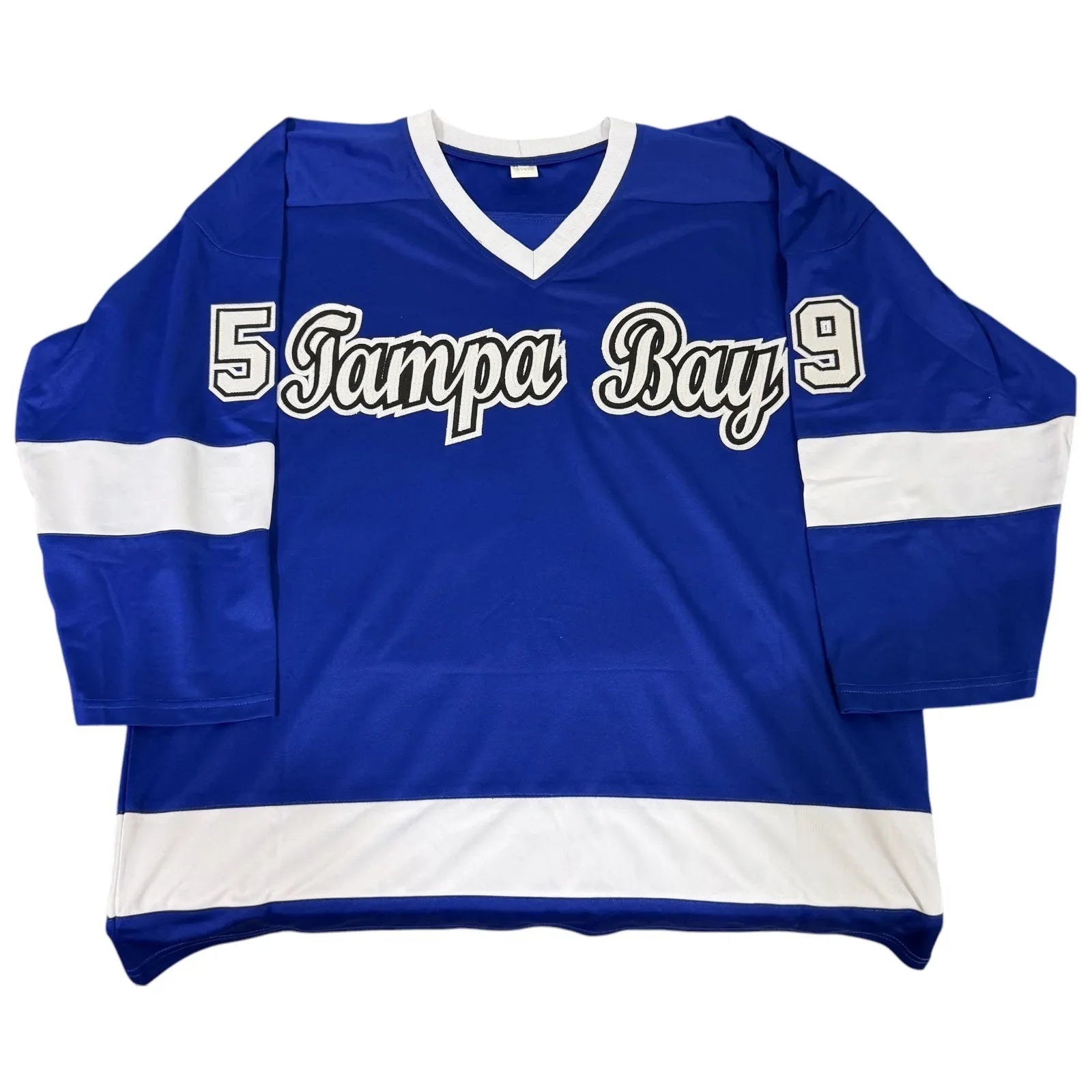 Jake Guentzel Autographed Tampa Bay (Blue #59) Custom Hockey Jersey - JSA