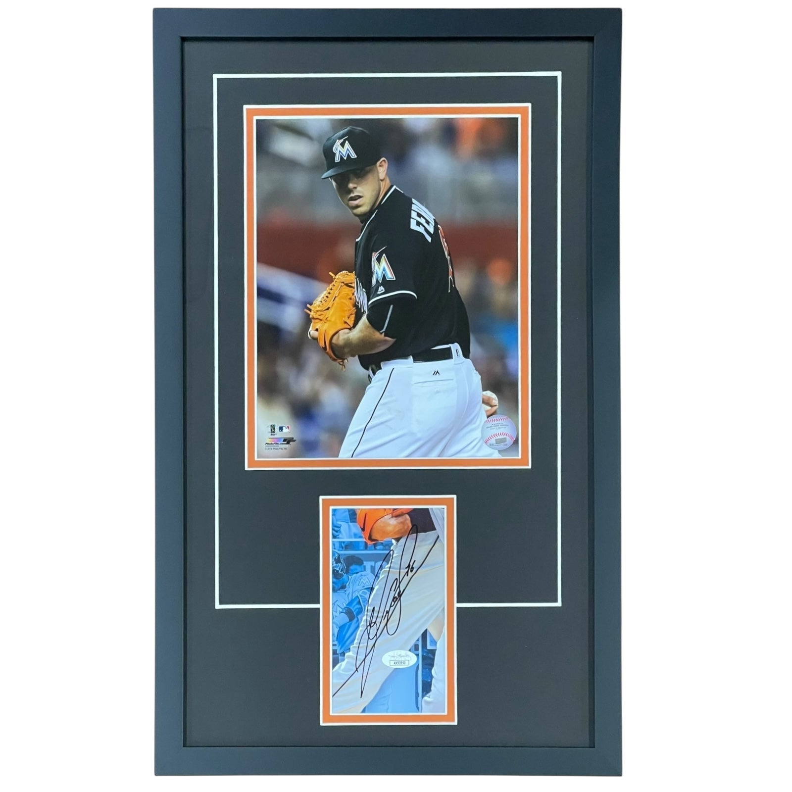 Jose Fernandez Autographed Miami Marlins "Signature Series" Frame - JSA