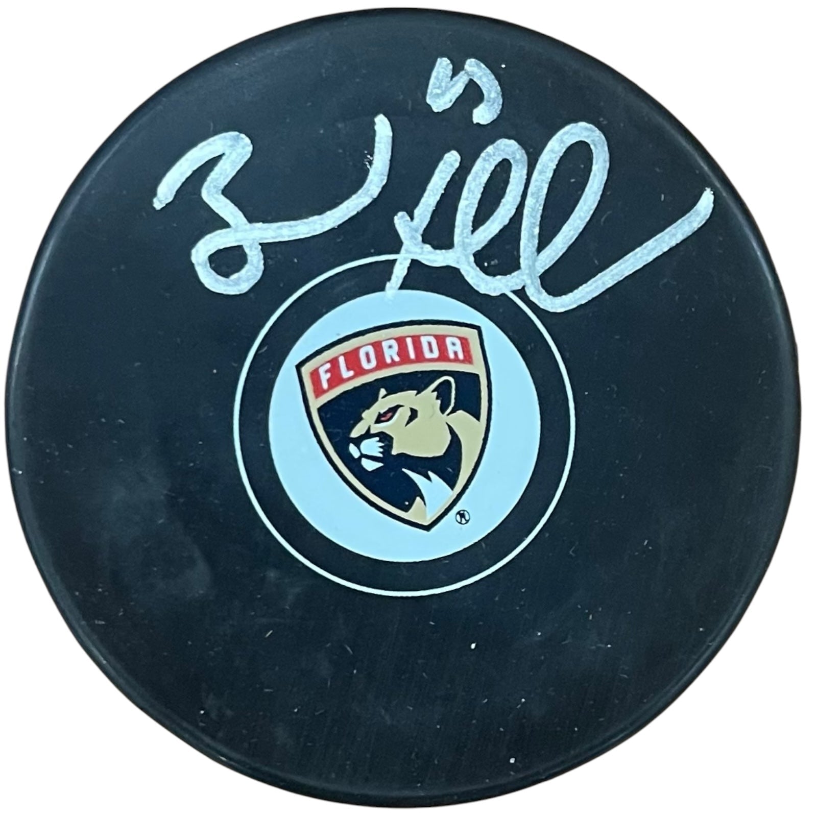 Brad Marchand Autographed Florida Panthers Hockey Puck - JSA