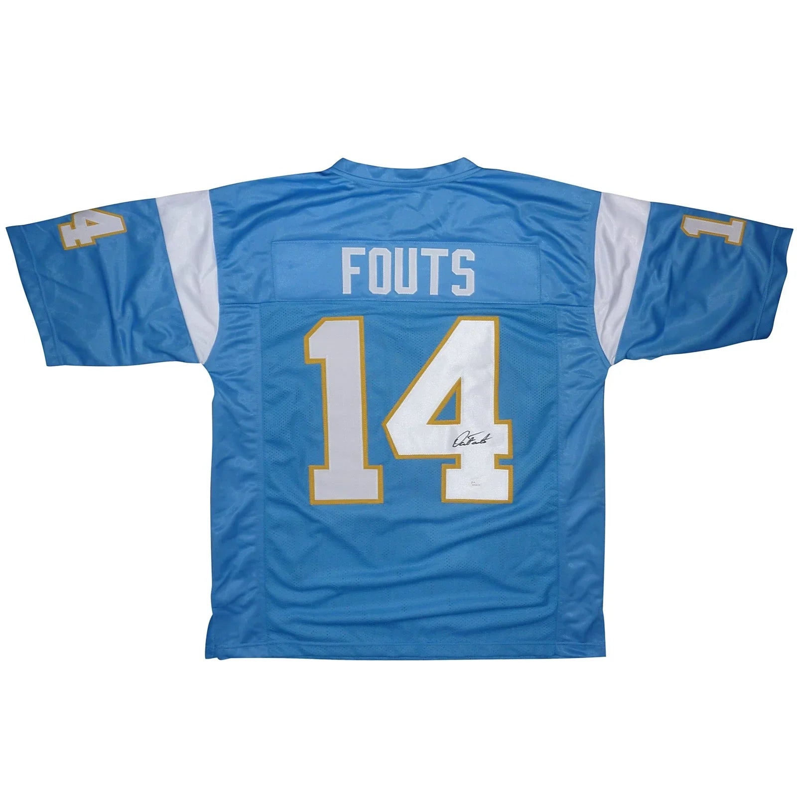 Dan Fouts Autographed San Diego (Powder Blue #14) Custom Jersey - JSA