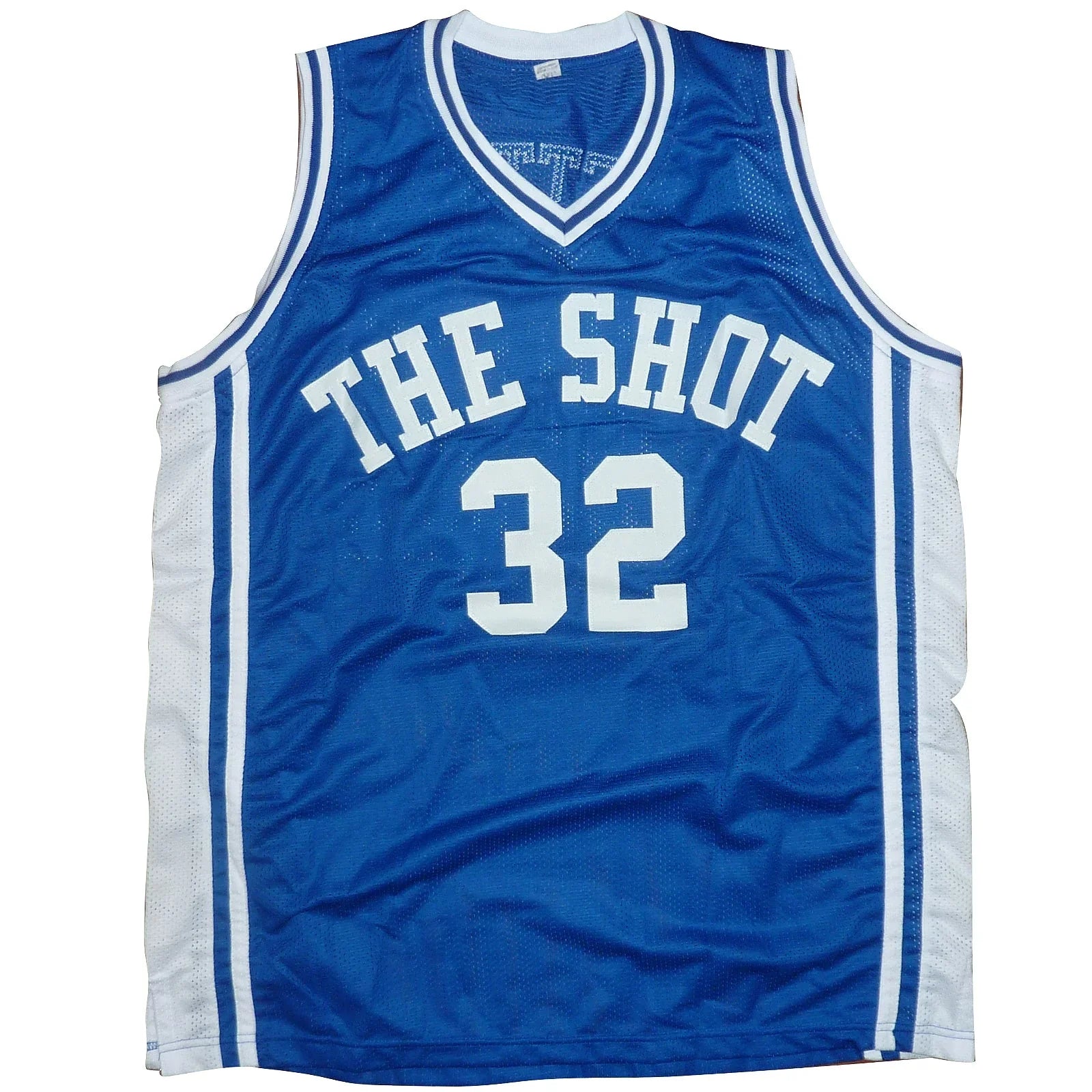 Christian Laettner Autographed Duke Blue Devils (Blue #32) Custom Jersey w/ The Shot, 3/28/92