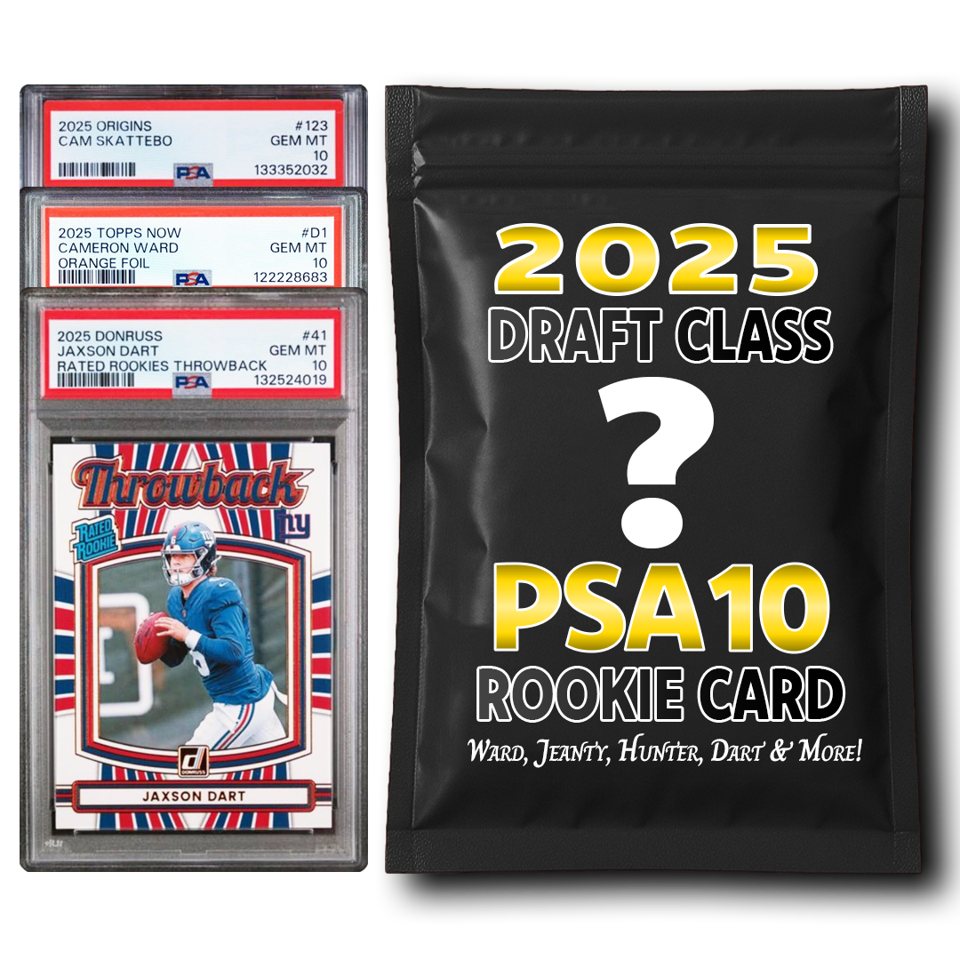 PSA 10 Graded 2025 NFL Football Rookie Card Mystery Box (Ward, Hunter,  Jeanty, Dart & More!