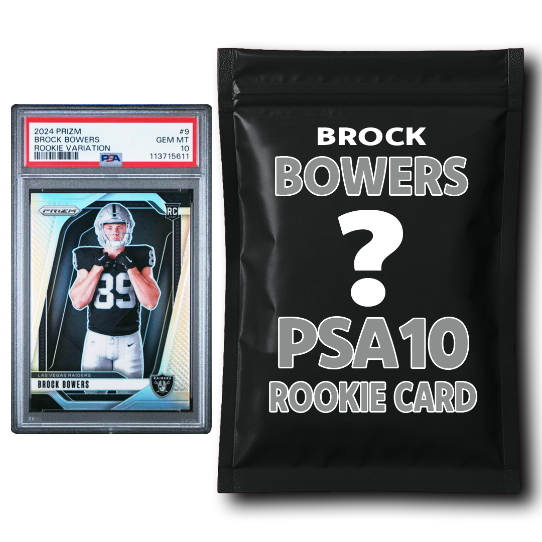 Brock Bowers PSA 10 Graded Football Rookie Card Mystery Pack