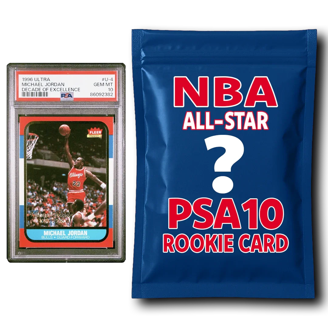 PSA 10 Graded NBA All-Star Basketball Rookie Card Mystery Pack