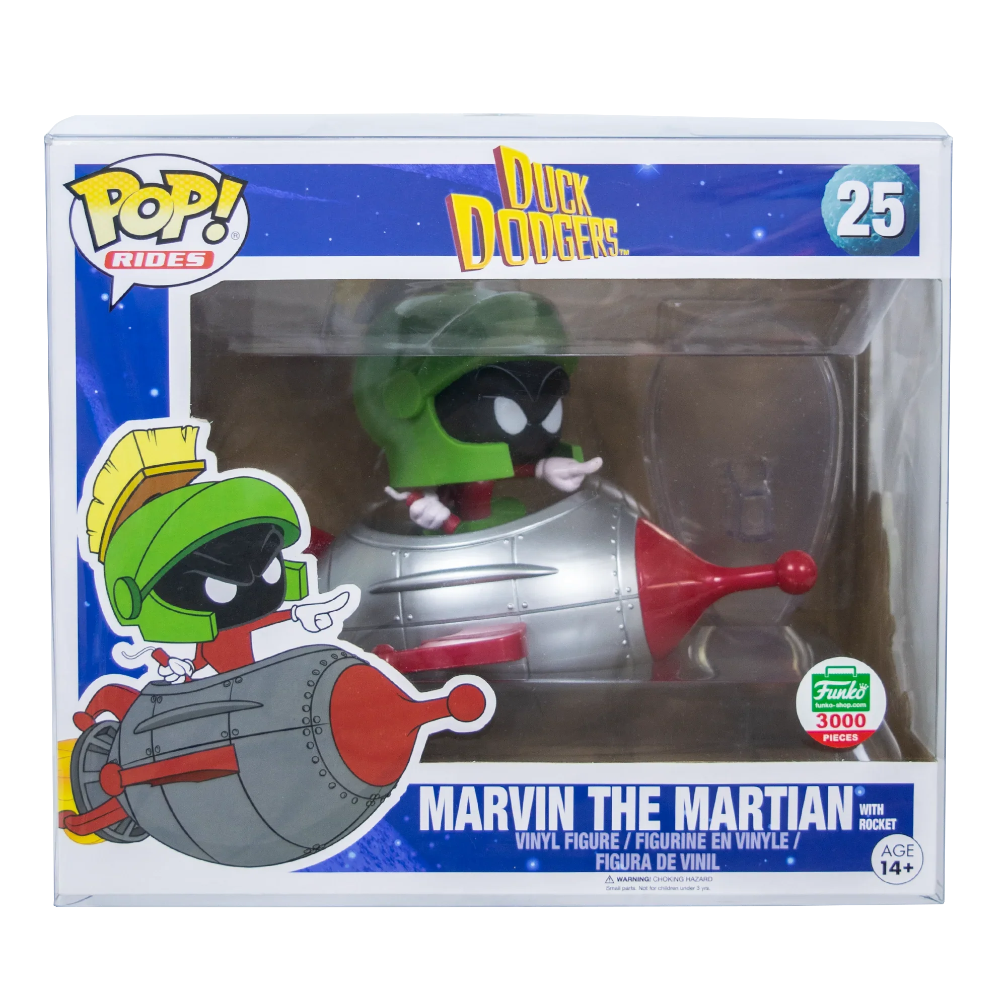 Rides Marvin the Martian with Rocket PopShield Protectors
