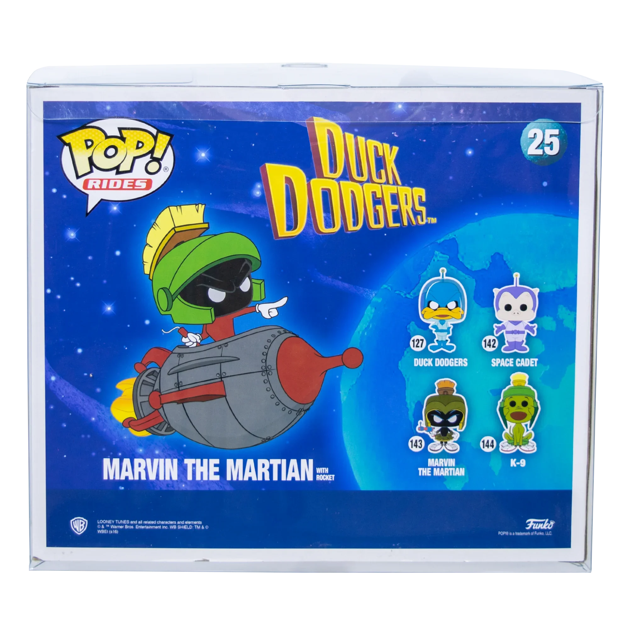 Rides Marvin the Martian with Rocket PopShield Protectors
