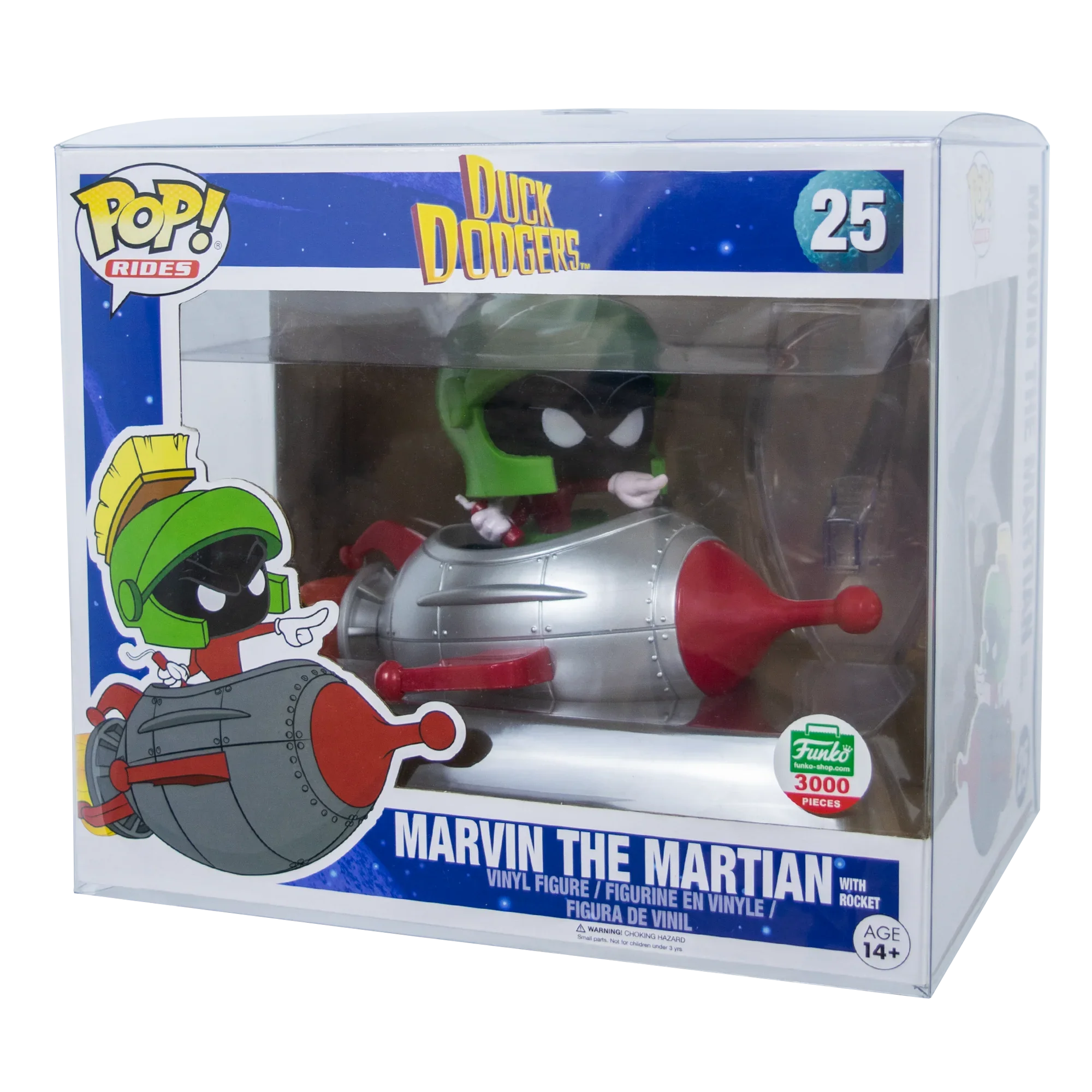 Rides Marvin the Martian with Rocket PopShield Protectors