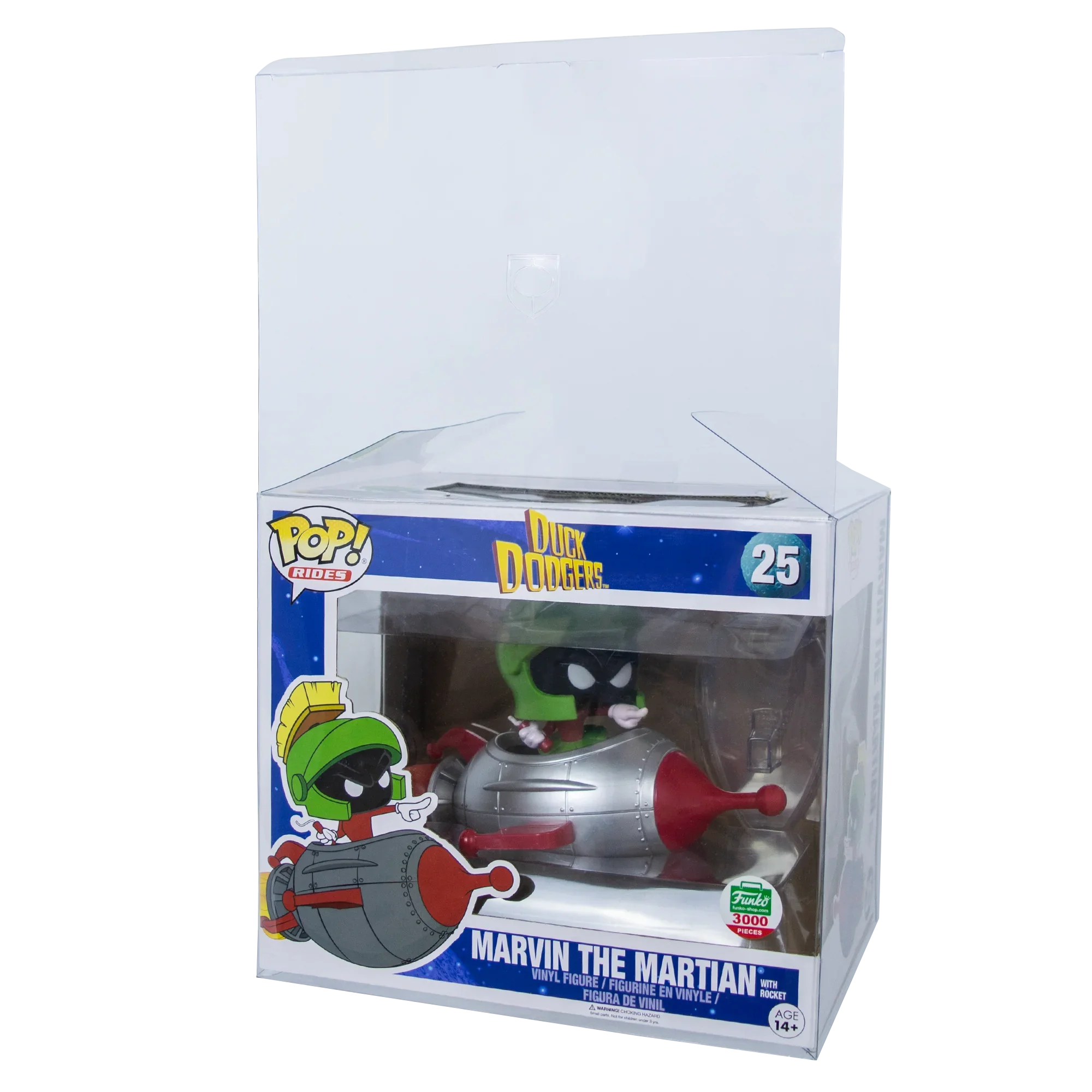 Rides Marvin the Martian with Rocket PopShield Protectors