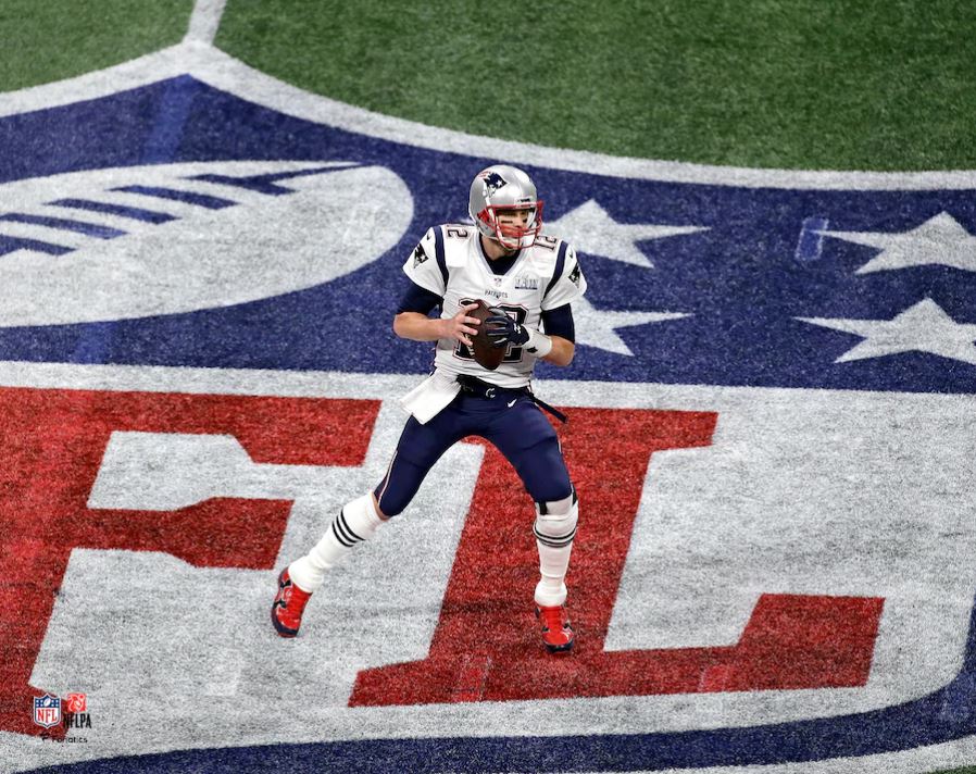 Tom Brady in Action New England Patriots 8" x 10" Football Photo
