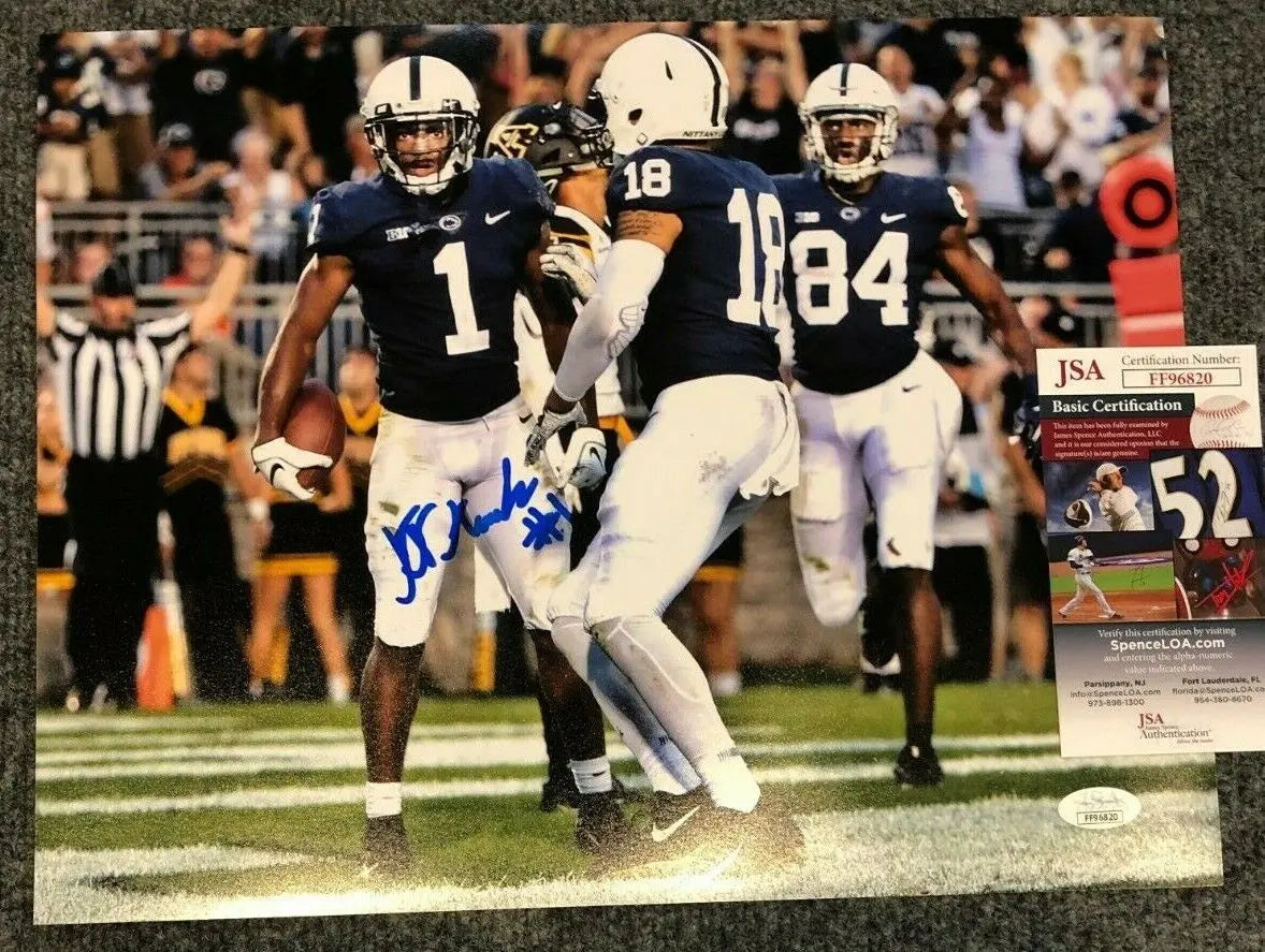 Penn State Kj Hamler Autographed Signed 11X14 Photo Jsa Coa