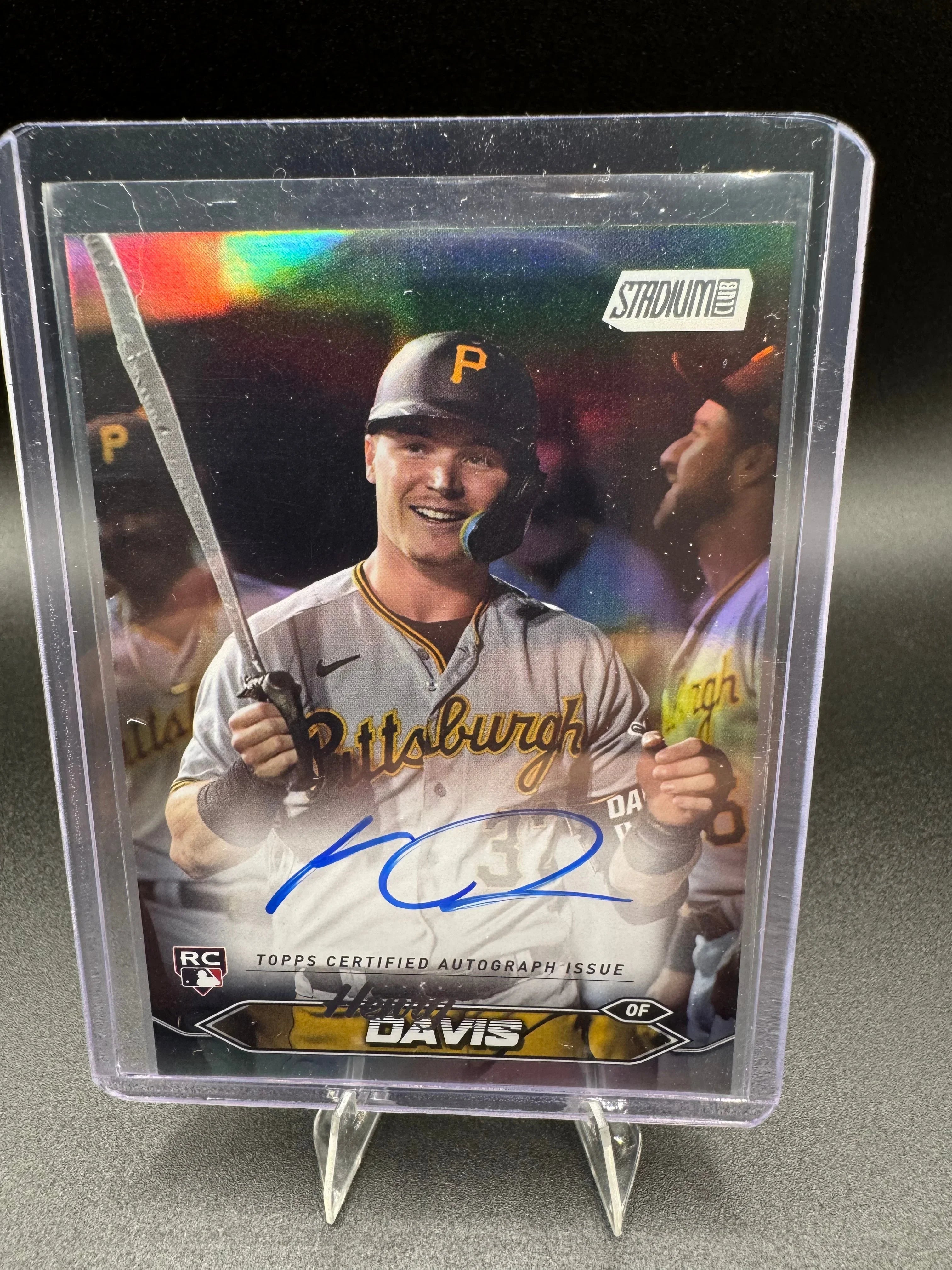 2024 Topps Stadium Club #SCBA-HD Henry Davis Auto 3/10 Pittsburgh Pirates