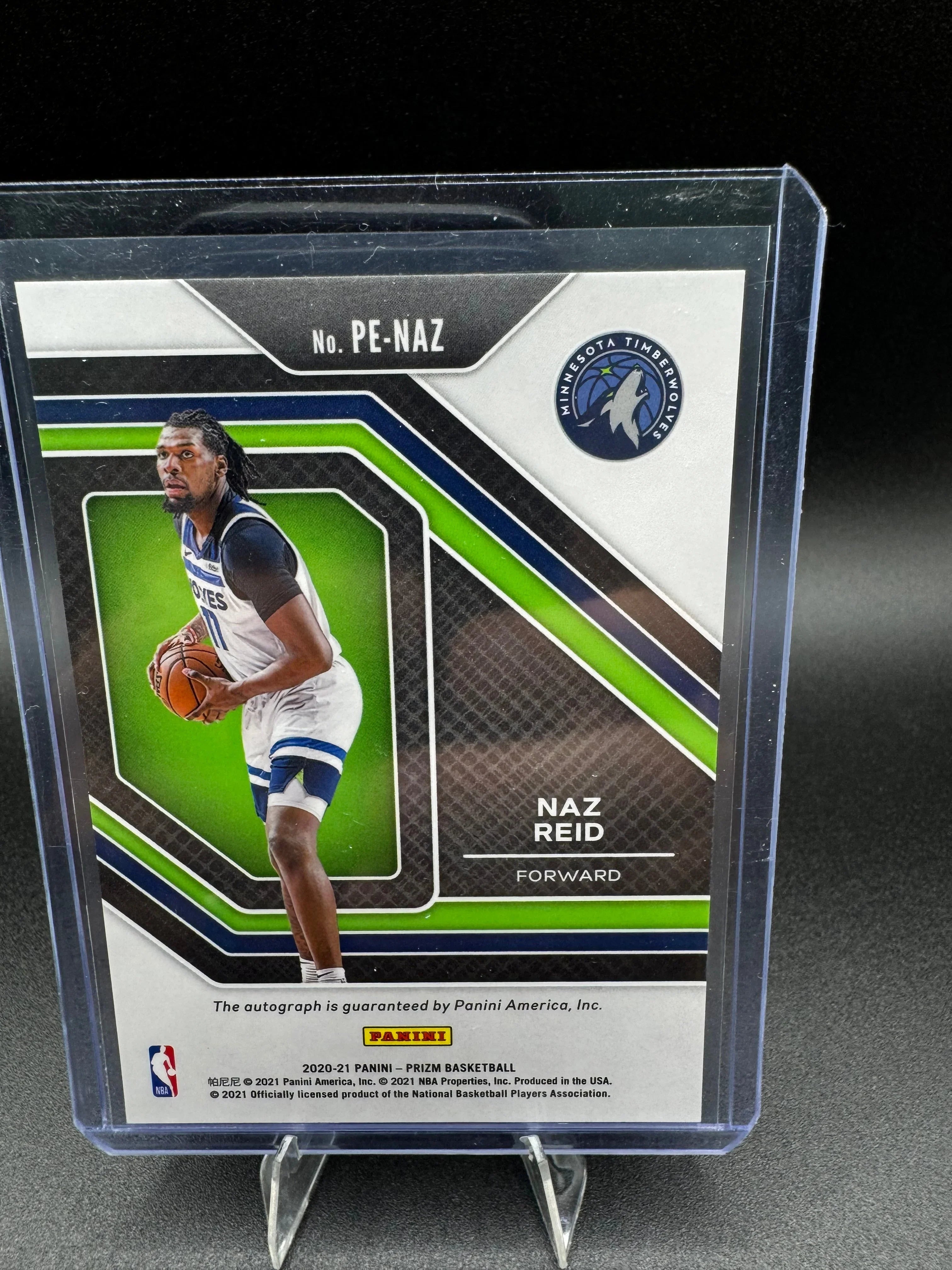 2020-21 Panini Prizm #PE-NAZ Naz Reid Penmanship Auto