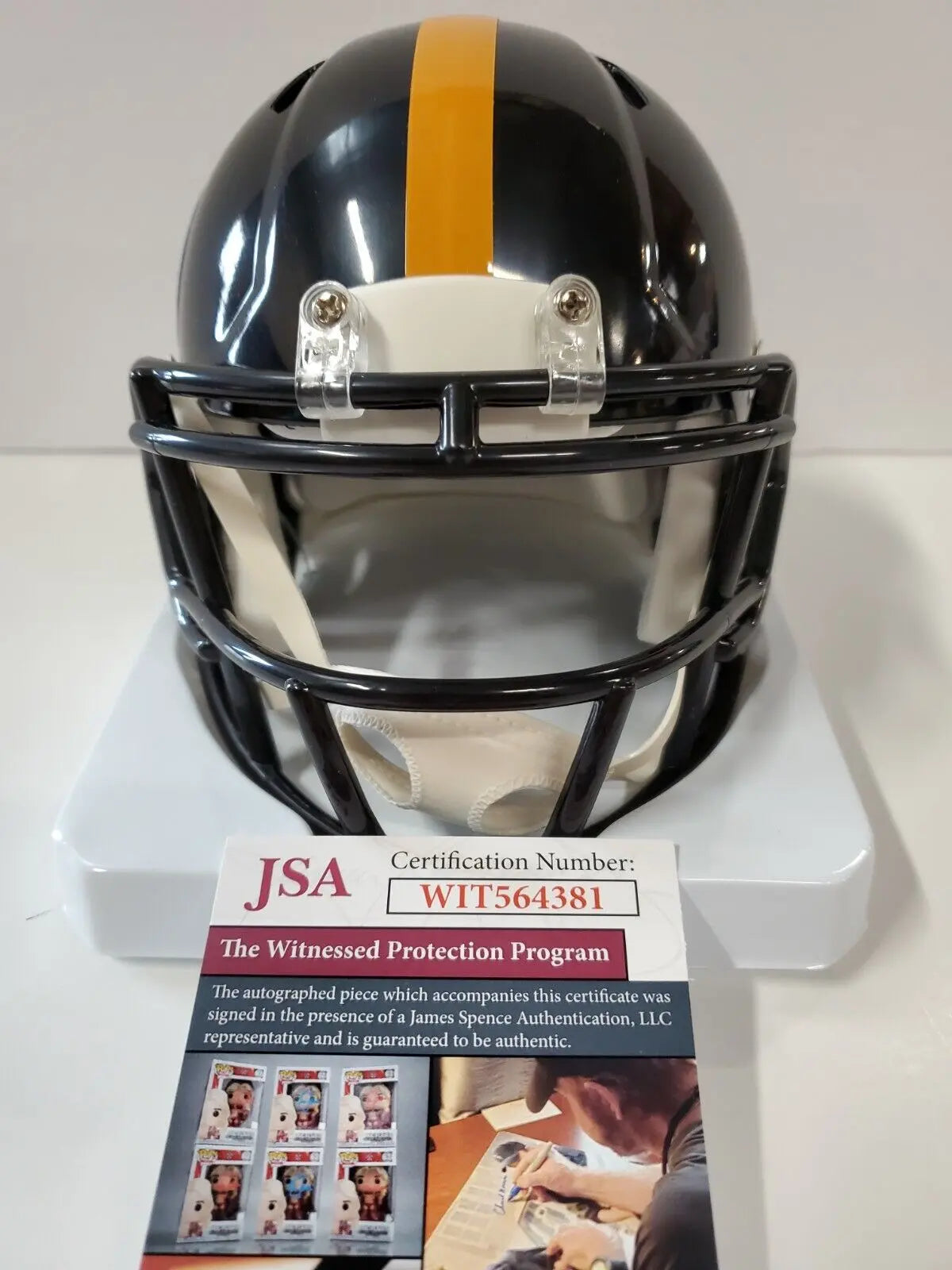 Pittsburgh Steelers Brett Keisel Autographed Signed Mini Helmet Jsa Coa