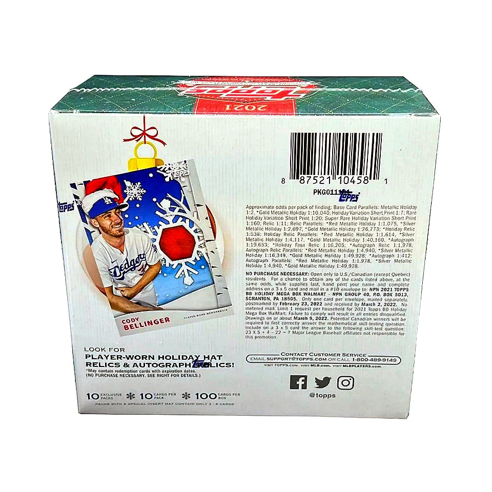 2021 Topps Holiday Baseball Mega Box